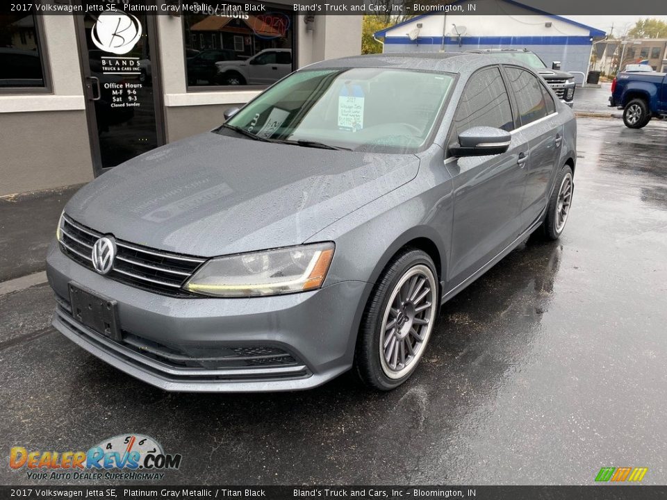2017 Volkswagen Jetta SE Platinum Gray Metallic / Titan Black Photo #2