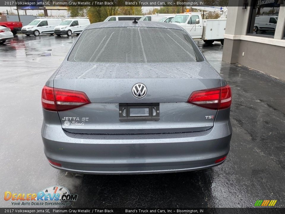 2017 Volkswagen Jetta SE Platinum Gray Metallic / Titan Black Photo #4
