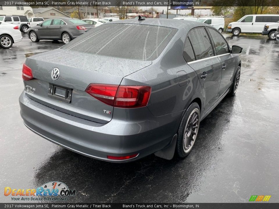 2017 Volkswagen Jetta SE Platinum Gray Metallic / Titan Black Photo #5