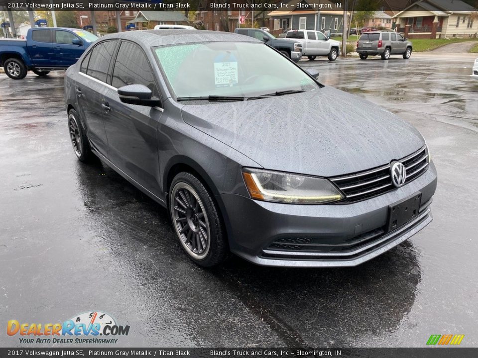 2017 Volkswagen Jetta SE Platinum Gray Metallic / Titan Black Photo #6