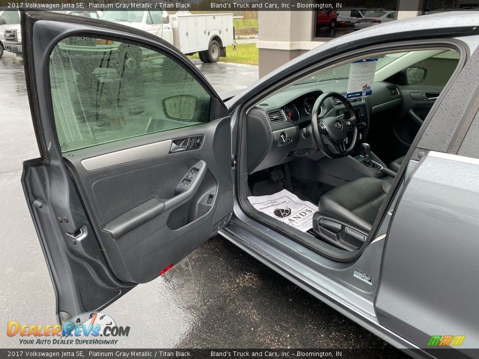 2017 Volkswagen Jetta SE Platinum Gray Metallic / Titan Black Photo #7
