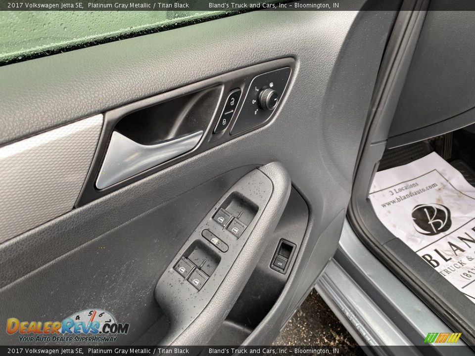 2017 Volkswagen Jetta SE Platinum Gray Metallic / Titan Black Photo #8