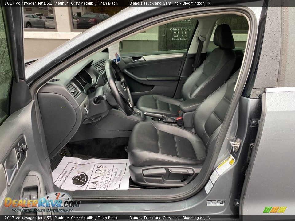 2017 Volkswagen Jetta SE Platinum Gray Metallic / Titan Black Photo #9