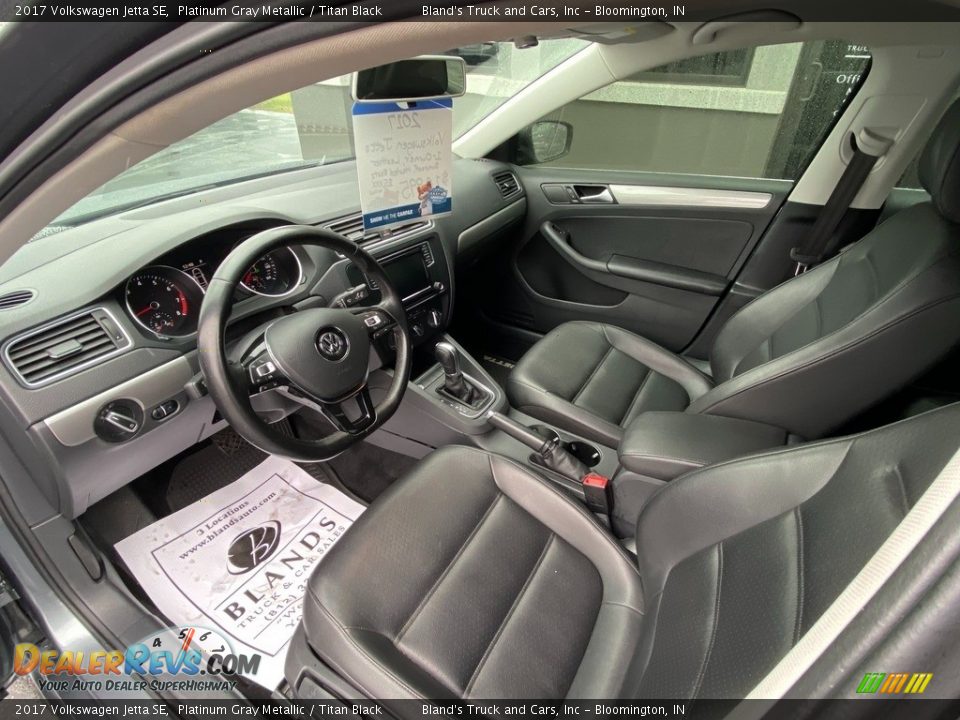 2017 Volkswagen Jetta SE Platinum Gray Metallic / Titan Black Photo #10