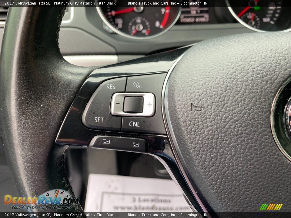 2017 Volkswagen Jetta SE Platinum Gray Metallic / Titan Black Photo #12