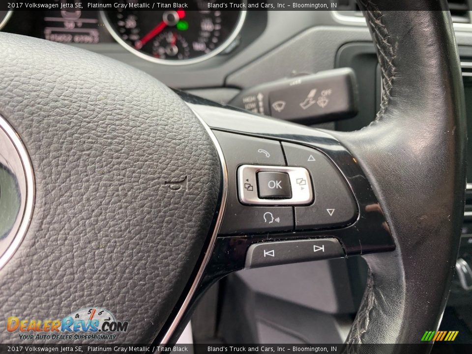 2017 Volkswagen Jetta SE Platinum Gray Metallic / Titan Black Photo #13