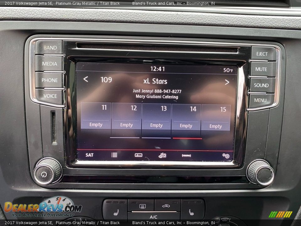 2017 Volkswagen Jetta SE Platinum Gray Metallic / Titan Black Photo #15