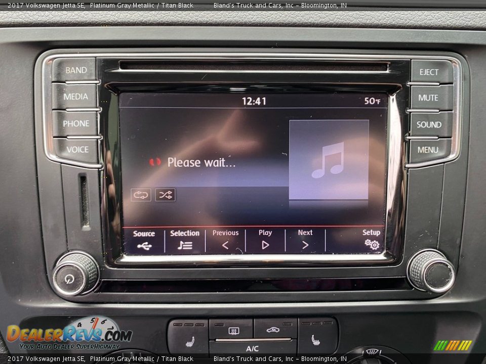 2017 Volkswagen Jetta SE Platinum Gray Metallic / Titan Black Photo #16