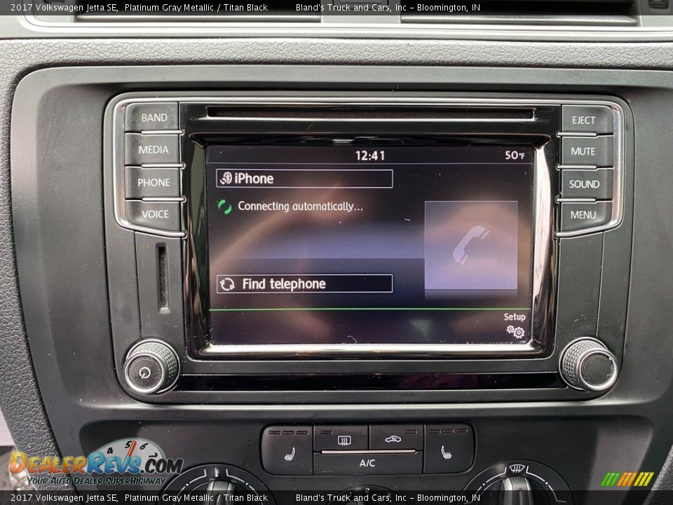 2017 Volkswagen Jetta SE Platinum Gray Metallic / Titan Black Photo #17