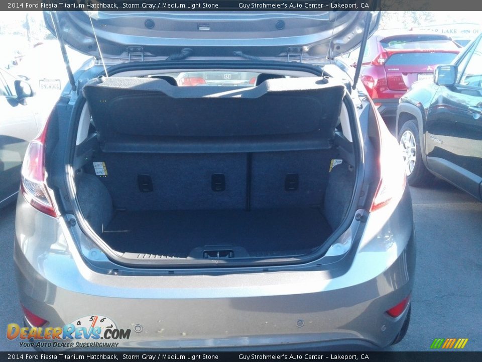 2014 Ford Fiesta Titanium Hatchback Storm Gray / Medium Light Stone Photo #4