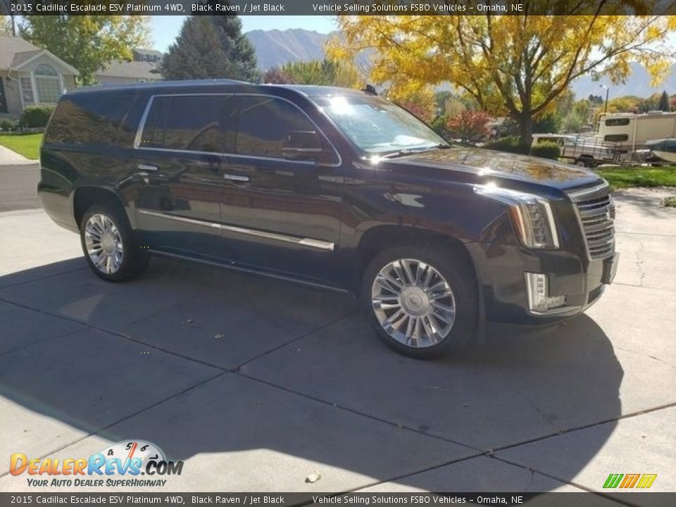 2015 Cadillac Escalade ESV Platinum 4WD Black Raven / Jet Black Photo #1