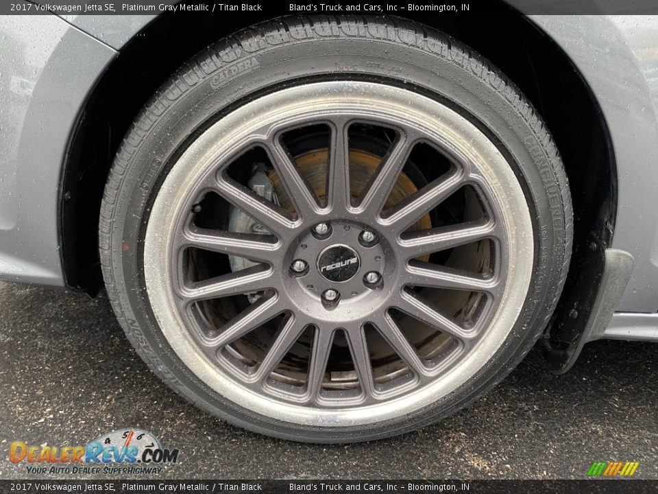 2017 Volkswagen Jetta SE Platinum Gray Metallic / Titan Black Photo #30