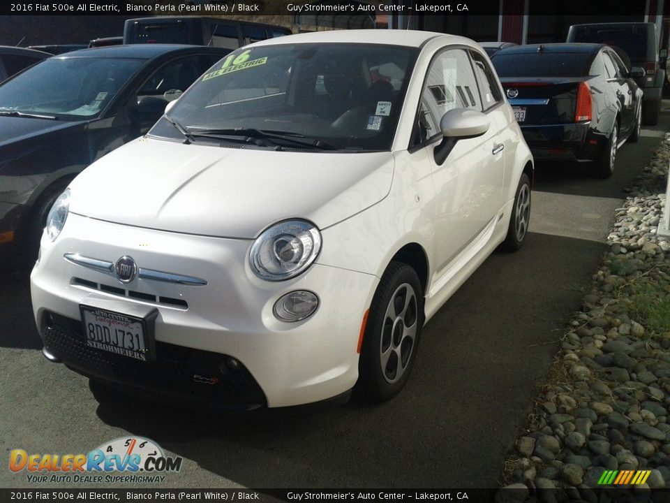 Bianco Perla (Pearl White) 2016 Fiat 500e All Electric Photo #2