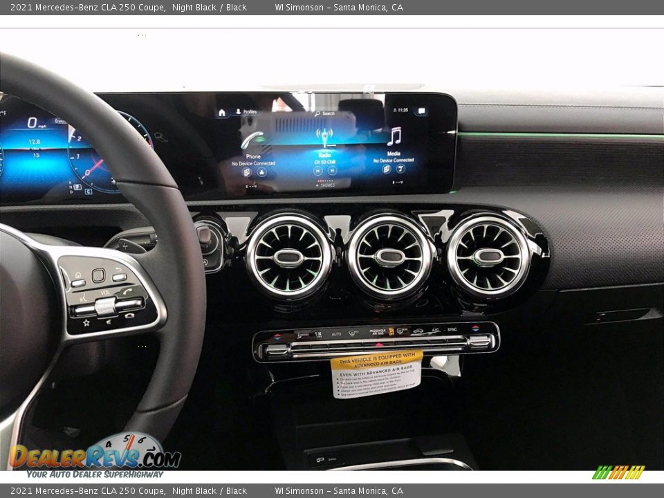 2021 Mercedes-Benz CLA 250 Coupe Night Black / Black Photo #6
