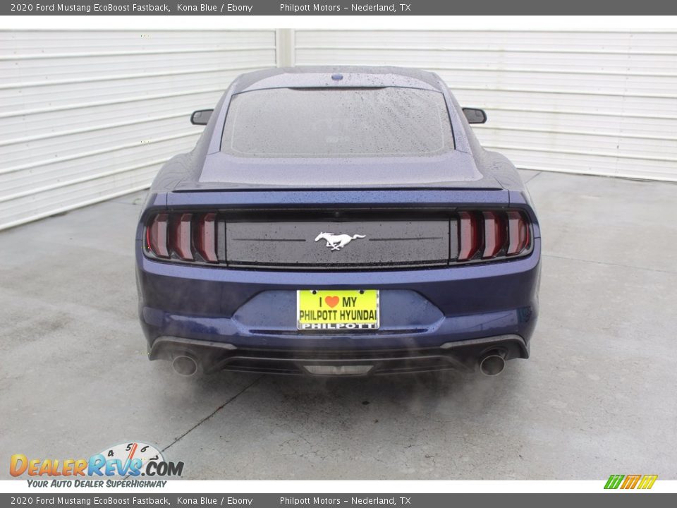 2020 Ford Mustang EcoBoost Fastback Kona Blue / Ebony Photo #9