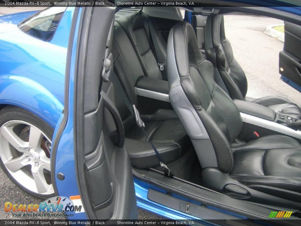 2004 Mazda RX-8 Sport Winning Blue Metallic / Black Photo #12