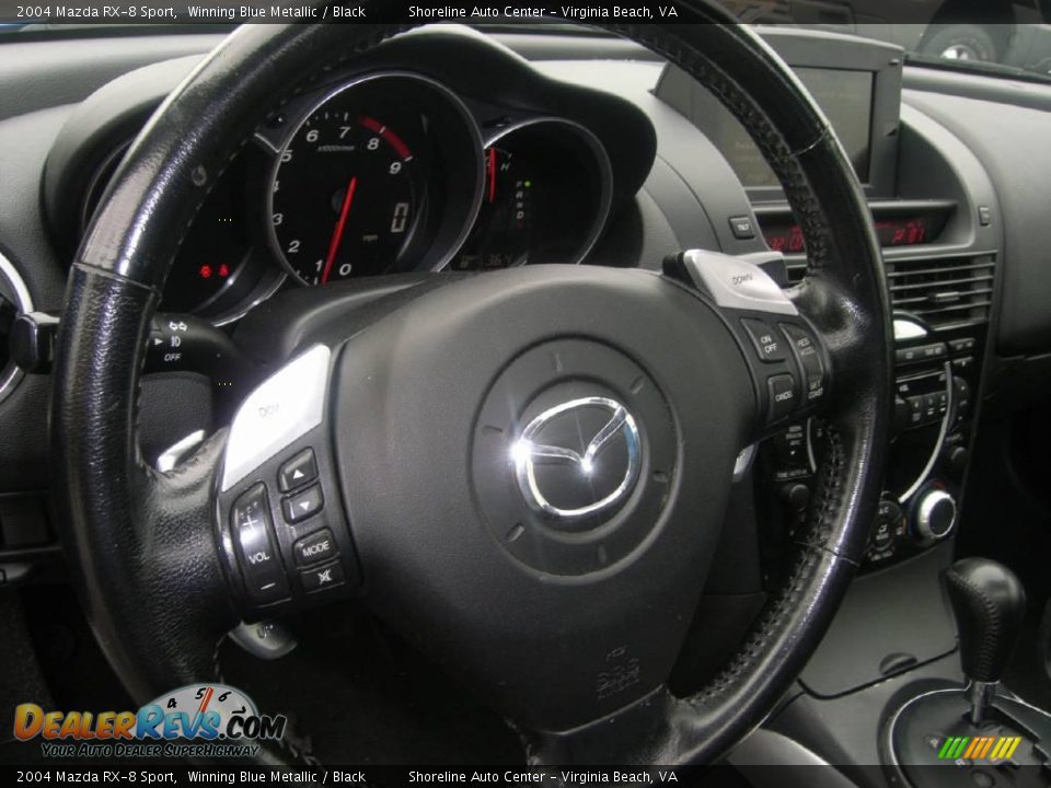 2004 Mazda RX-8 Sport Winning Blue Metallic / Black Photo #15