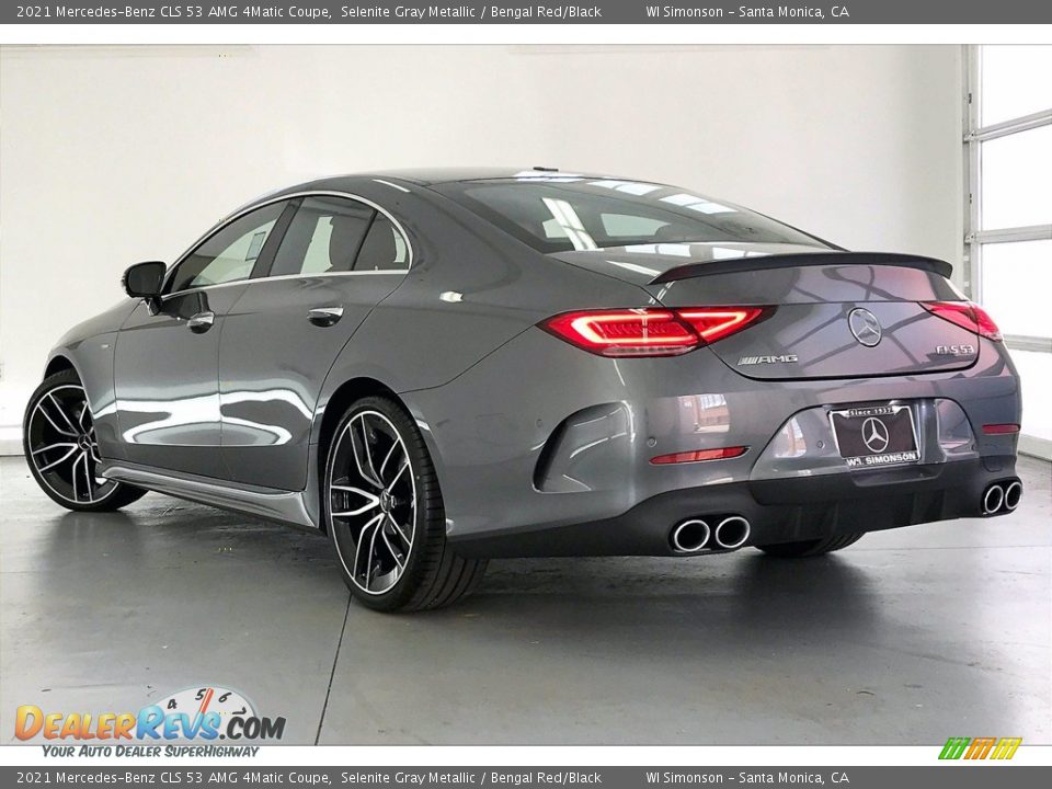 2021 Mercedes-Benz CLS 53 AMG 4Matic Coupe Selenite Gray Metallic / Bengal Red/Black Photo #2