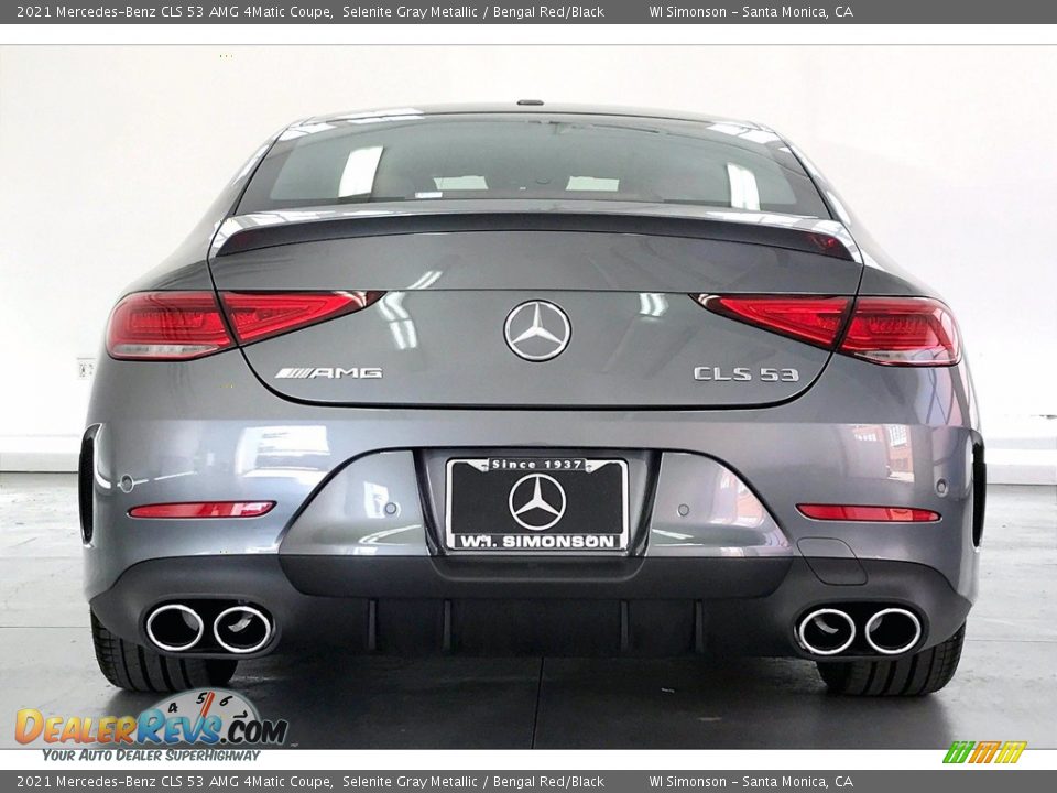 2021 Mercedes-Benz CLS 53 AMG 4Matic Coupe Selenite Gray Metallic / Bengal Red/Black Photo #3