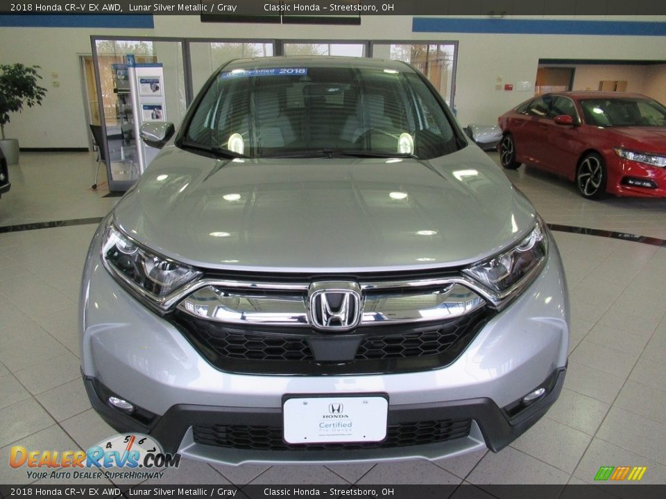 2018 Honda CR-V EX AWD Lunar Silver Metallic / Gray Photo #2