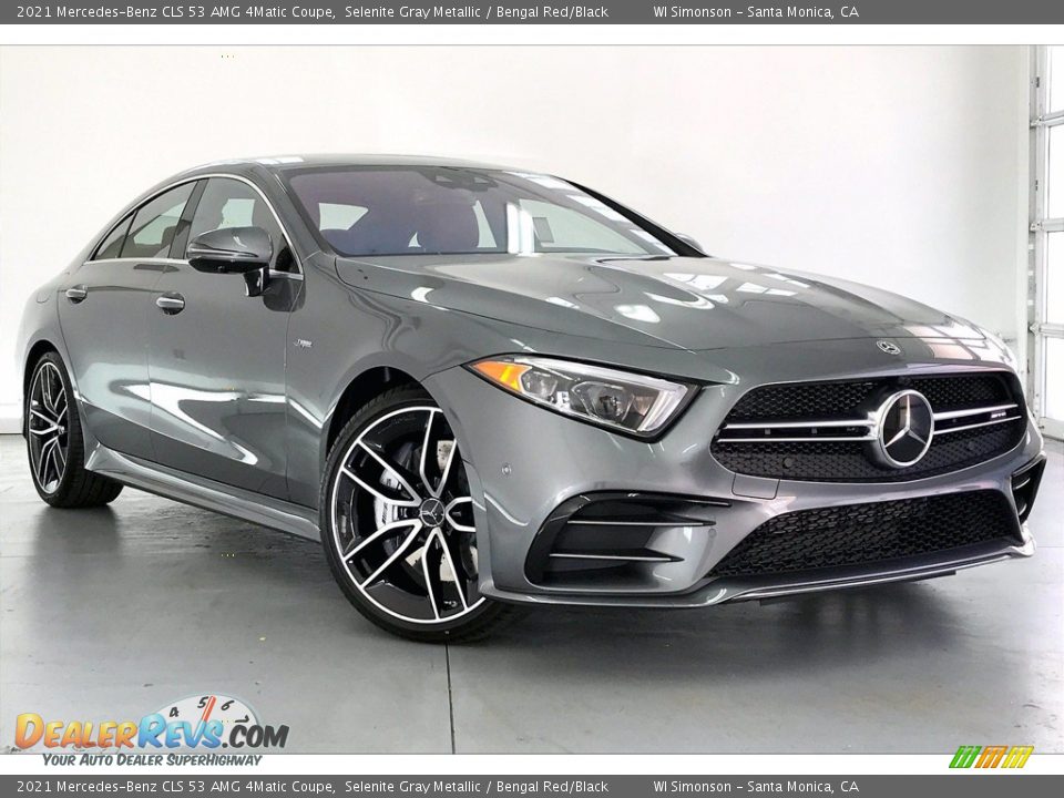 Front 3/4 View of 2021 Mercedes-Benz CLS 53 AMG 4Matic Coupe Photo #12