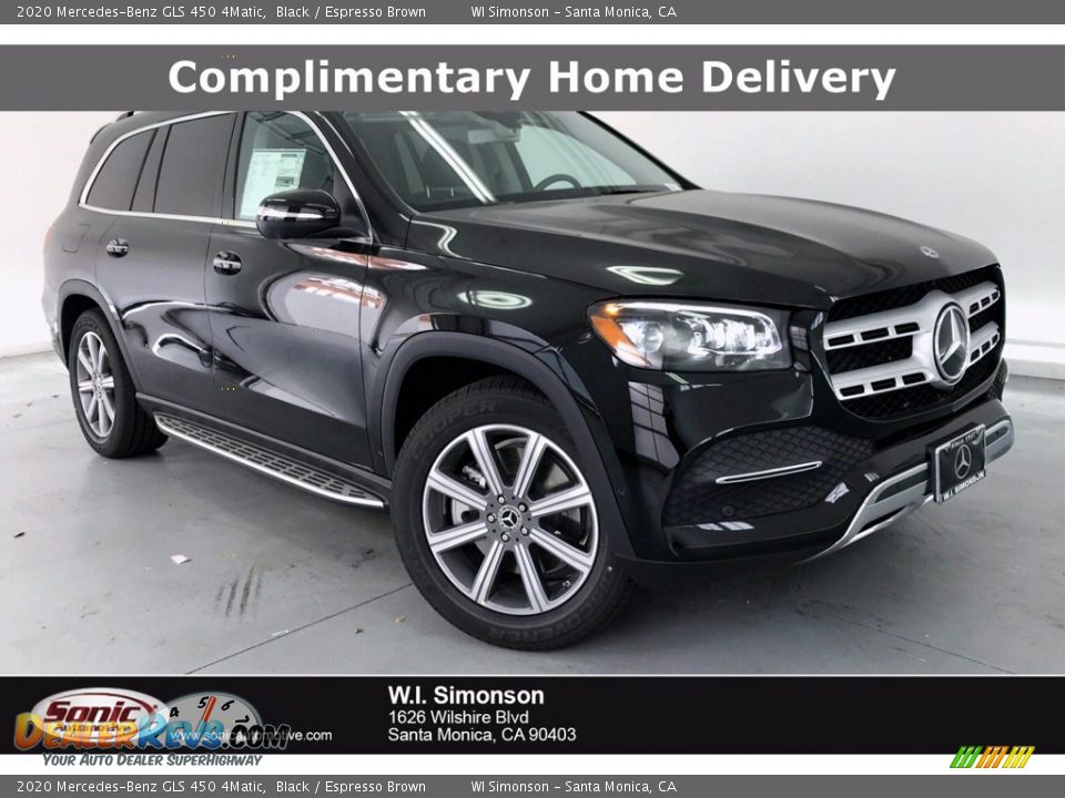 2020 Mercedes-Benz GLS 450 4Matic Black / Espresso Brown Photo #1