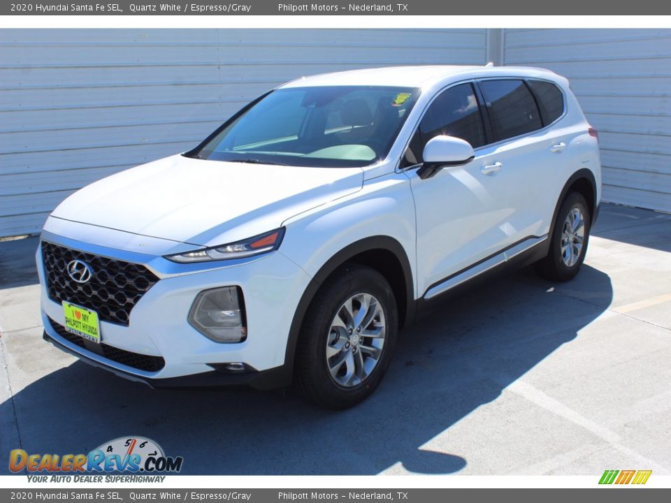 2020 Hyundai Santa Fe SEL Quartz White / Espresso/Gray Photo #4