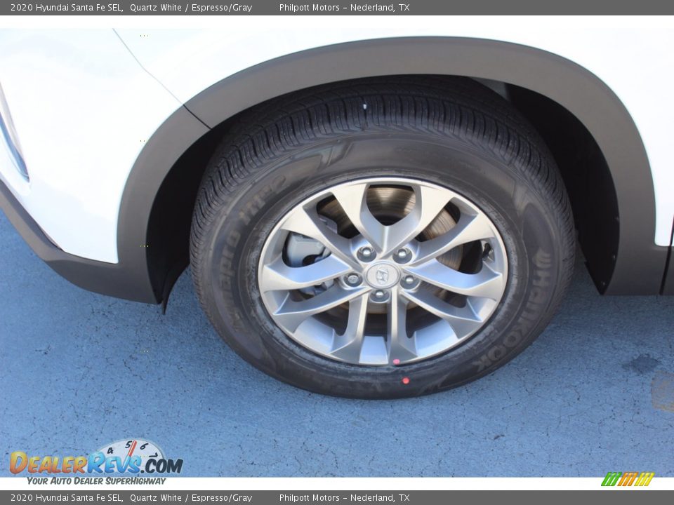 2020 Hyundai Santa Fe SEL Quartz White / Espresso/Gray Photo #5