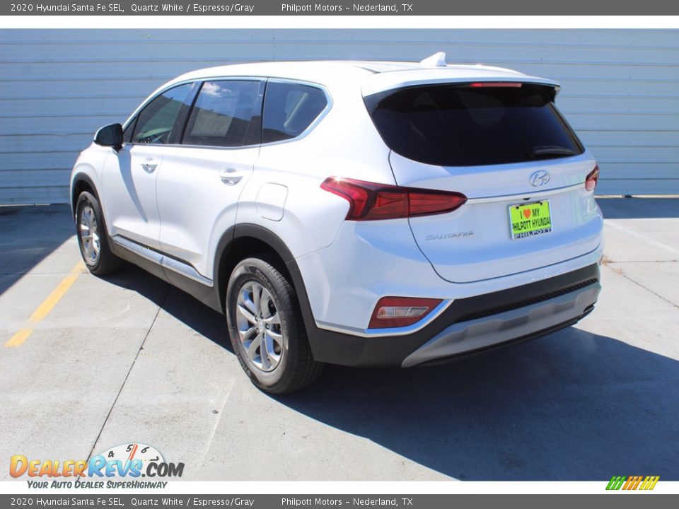 2020 Hyundai Santa Fe SEL Quartz White / Espresso/Gray Photo #6