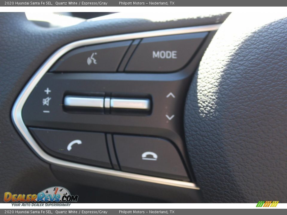 2020 Hyundai Santa Fe SEL Quartz White / Espresso/Gray Photo #11
