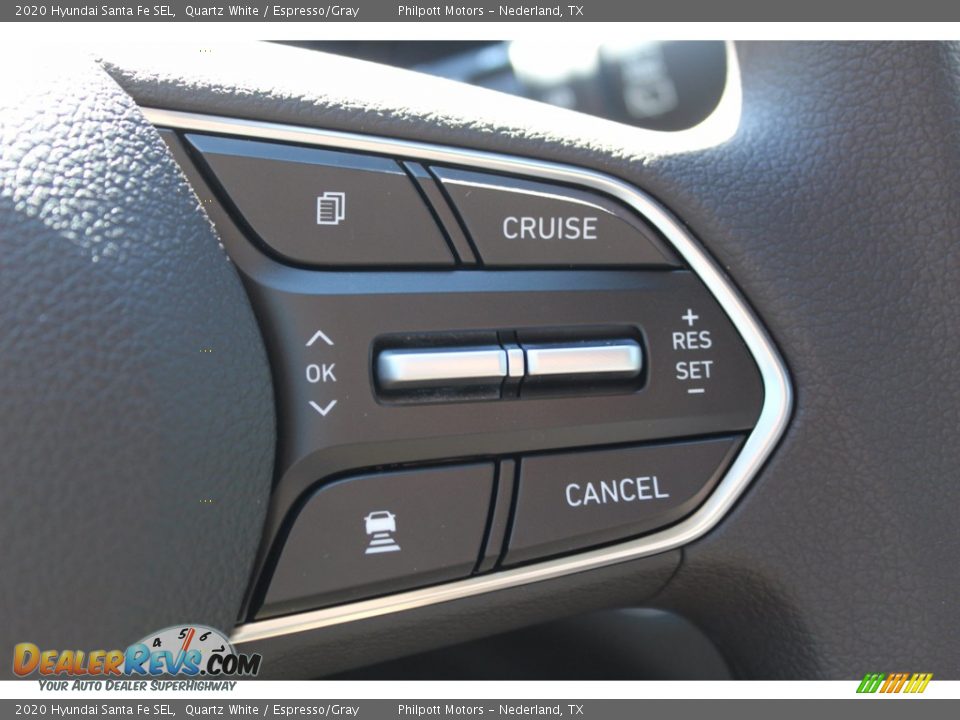 2020 Hyundai Santa Fe SEL Quartz White / Espresso/Gray Photo #12