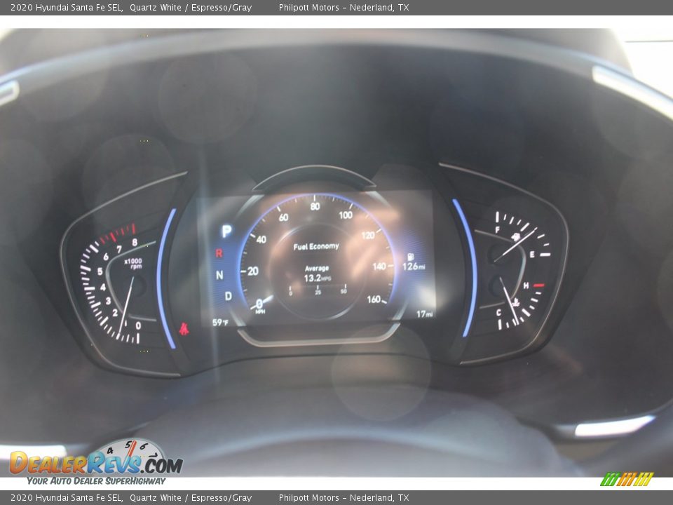 2020 Hyundai Santa Fe SEL Quartz White / Espresso/Gray Photo #13