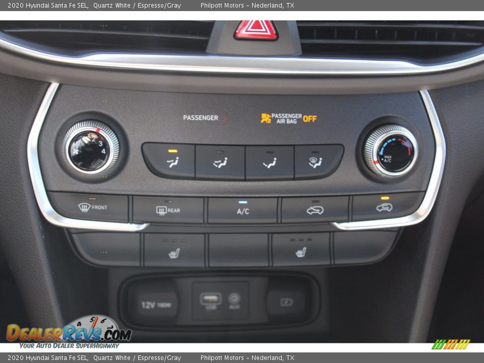 2020 Hyundai Santa Fe SEL Quartz White / Espresso/Gray Photo #16