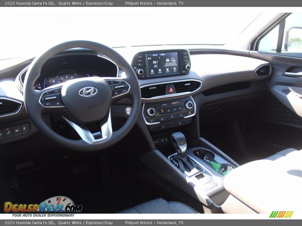 2020 Hyundai Santa Fe SEL Quartz White / Espresso/Gray Photo #21