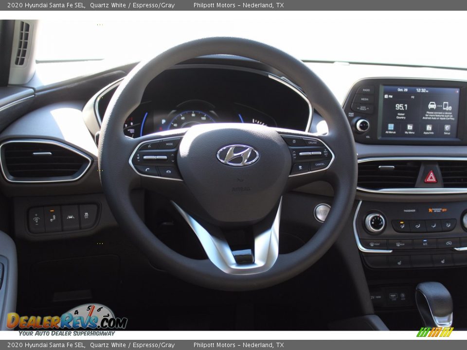 2020 Hyundai Santa Fe SEL Quartz White / Espresso/Gray Photo #22