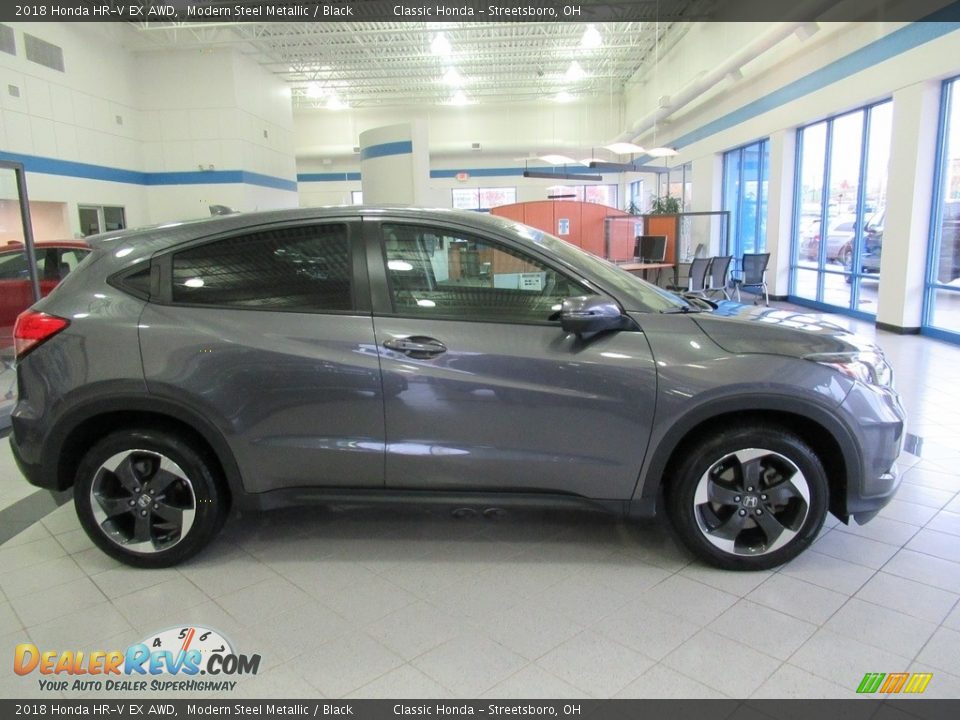 2018 Honda HR-V EX AWD Modern Steel Metallic / Black Photo #4