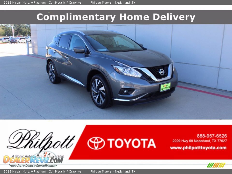 2018 Nissan Murano Platinum Gun Metallic / Graphite Photo #1