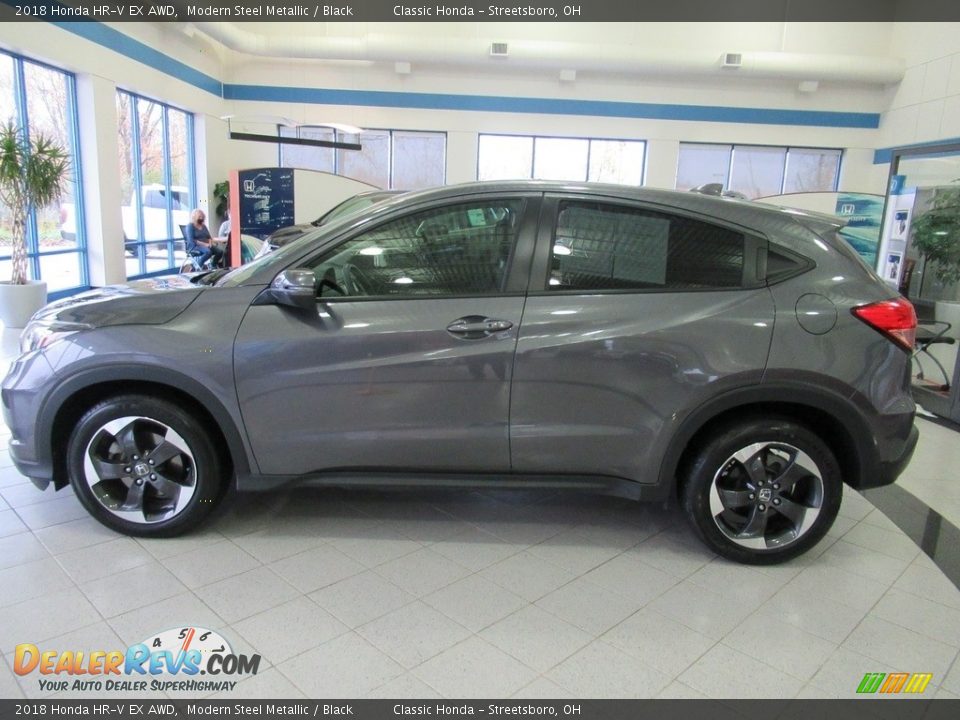 2018 Honda HR-V EX AWD Modern Steel Metallic / Black Photo #10