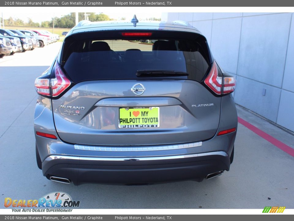 2018 Nissan Murano Platinum Gun Metallic / Graphite Photo #7