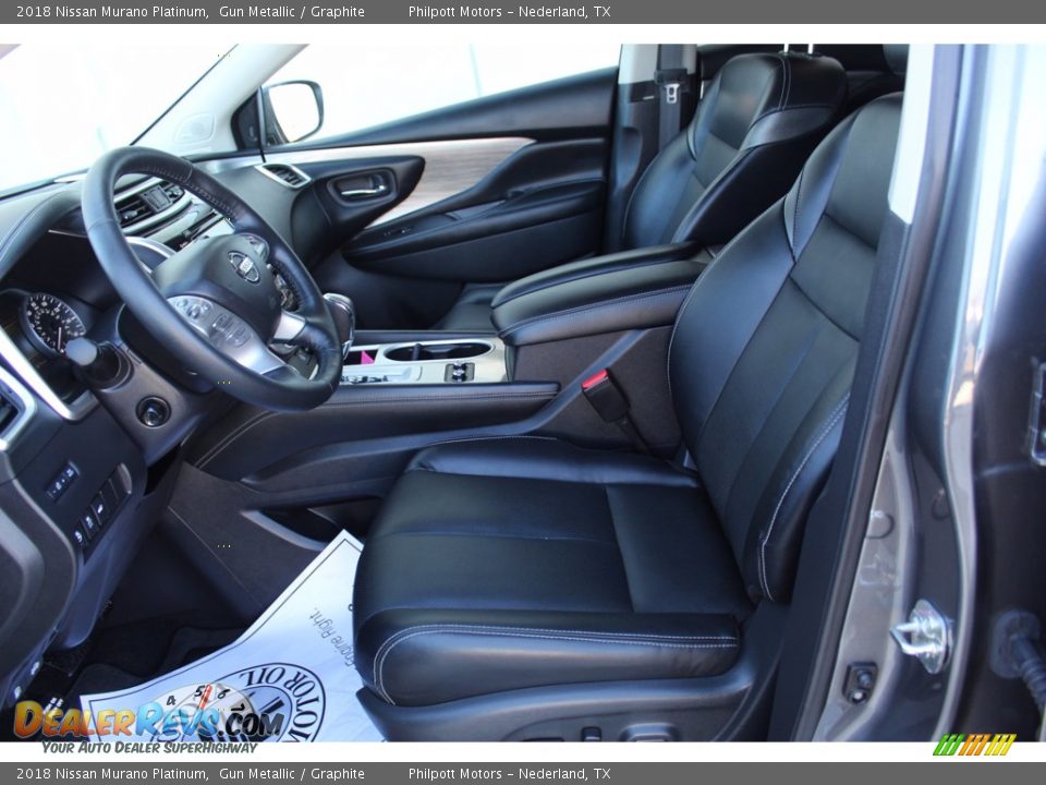 2018 Nissan Murano Platinum Gun Metallic / Graphite Photo #10