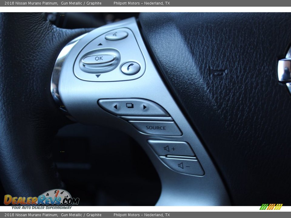 2018 Nissan Murano Platinum Gun Metallic / Graphite Photo #11