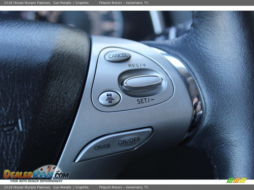 2018 Nissan Murano Platinum Gun Metallic / Graphite Photo #12