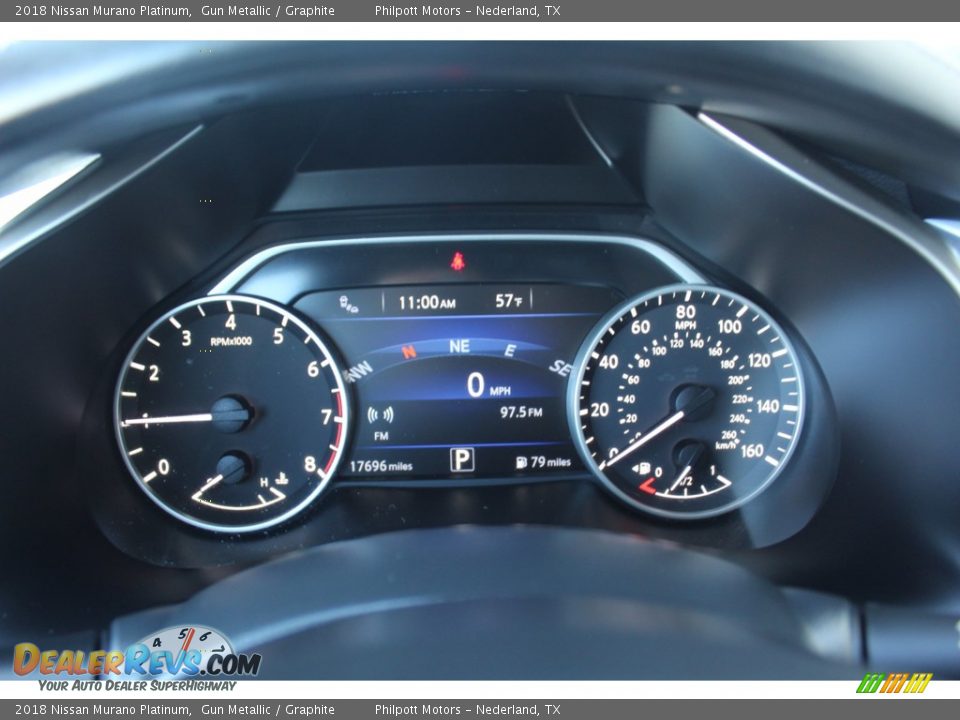 2018 Nissan Murano Platinum Gun Metallic / Graphite Photo #13