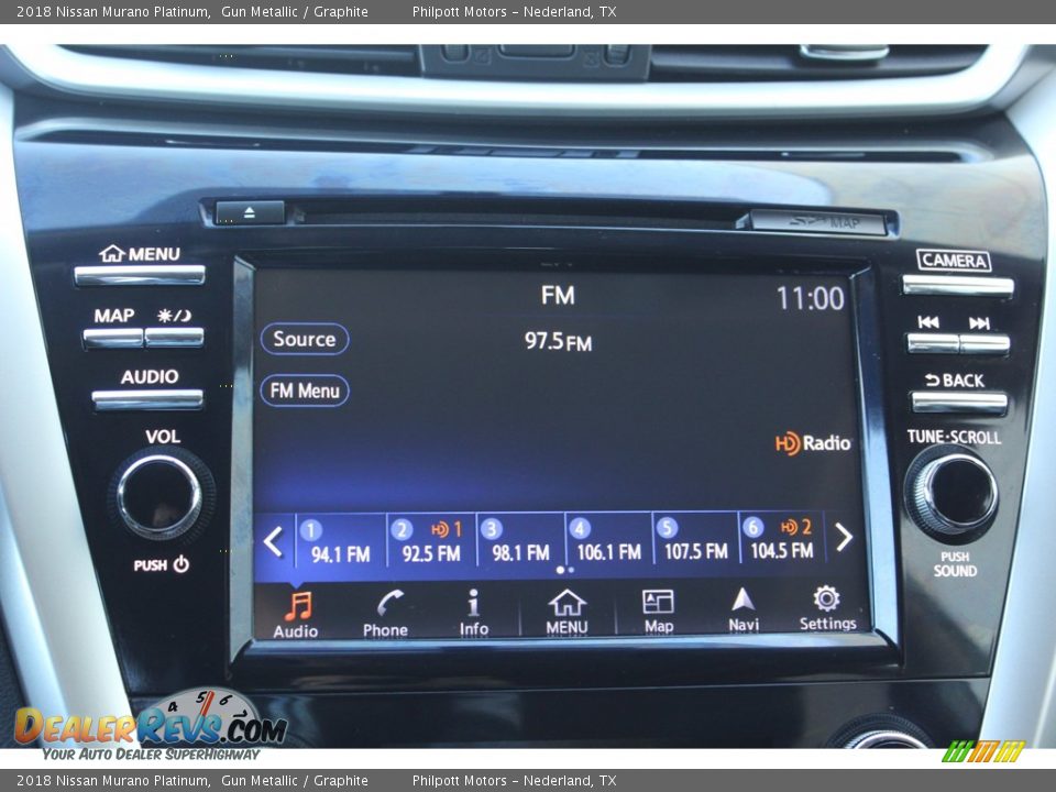 2018 Nissan Murano Platinum Gun Metallic / Graphite Photo #15