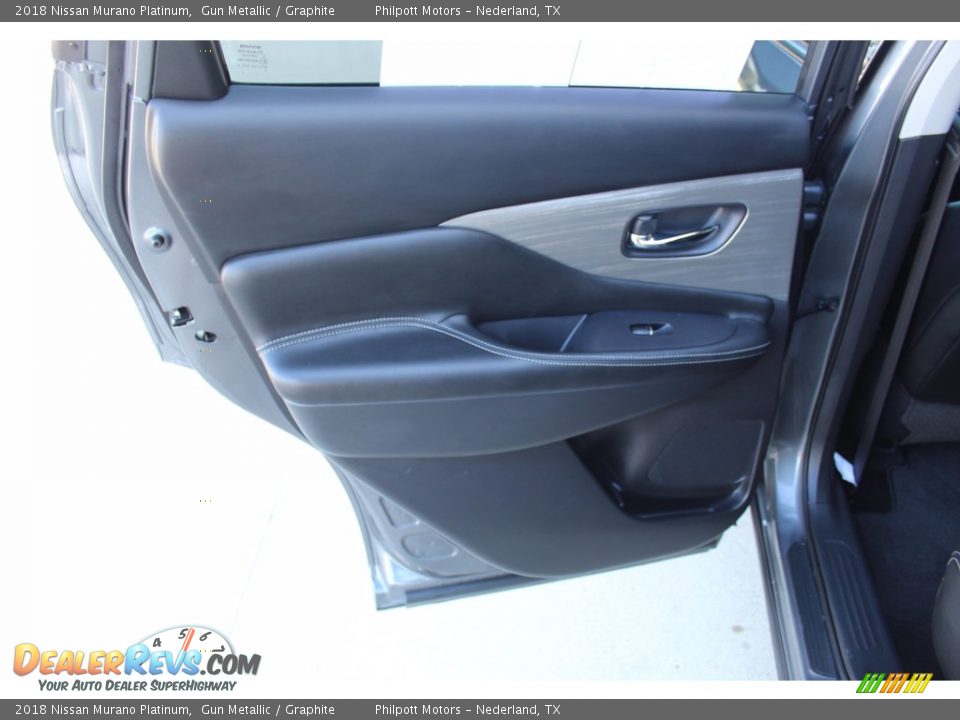 2018 Nissan Murano Platinum Gun Metallic / Graphite Photo #18