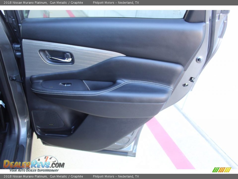 2018 Nissan Murano Platinum Gun Metallic / Graphite Photo #24