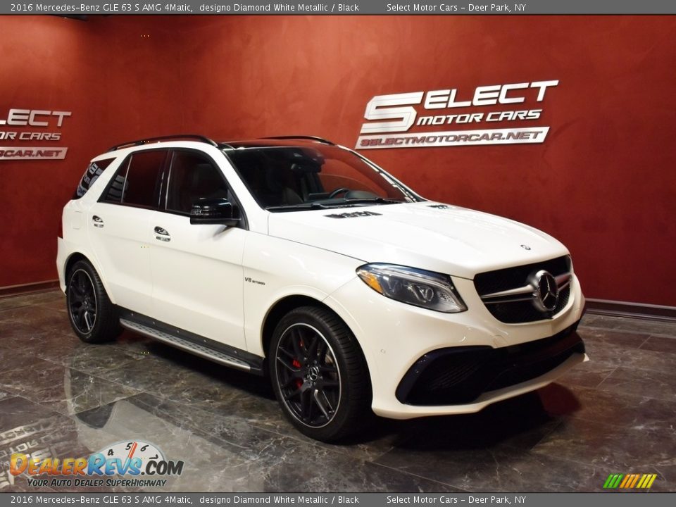 2016 Mercedes-Benz GLE 63 S AMG 4Matic designo Diamond White Metallic / Black Photo #3