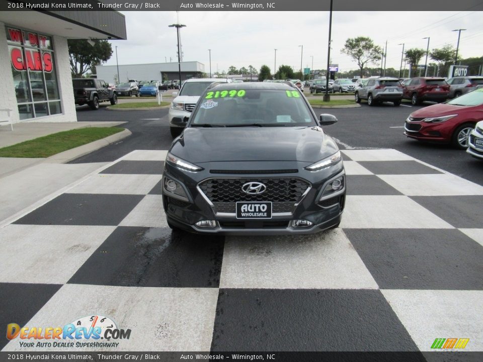 2018 Hyundai Kona Ultimate Thunder Gray / Black Photo #2
