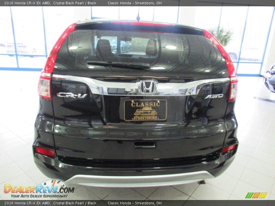 2016 Honda CR-V EX AWD Crystal Black Pearl / Black Photo #8