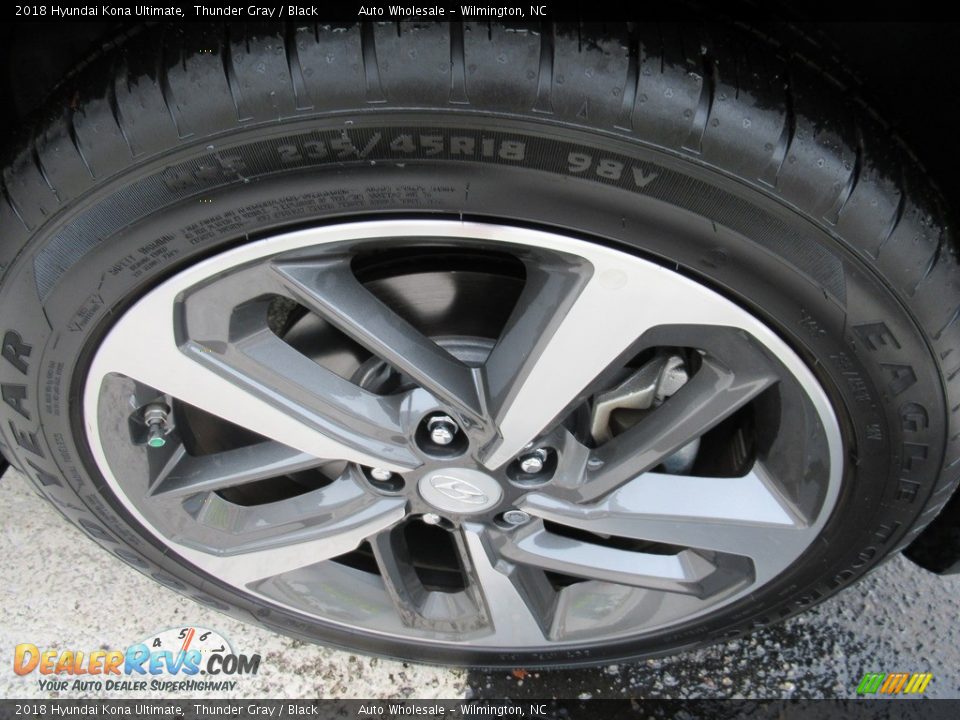 2018 Hyundai Kona Ultimate Thunder Gray / Black Photo #7
